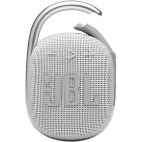 JBL CLIP 4 Enceinte Bluetooth portable Étanche à l’eau et à la poussière Autonomie 10 hrs Blanc JBL CLIP 4 Enceinte Bluetooth portable Étanche à l’eau et à la poussière Autonomie 10 hrs Blanc