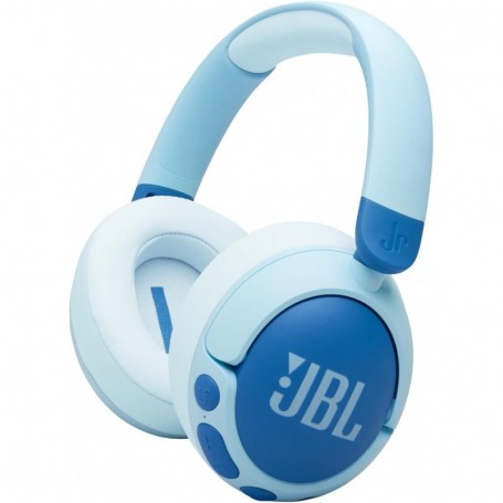 JBL Junior 470 NC, Casque Supra-auriculaire sans Fil Bluetooth pour Enfants,Micro intégré,limiteur de Volume,Bleu