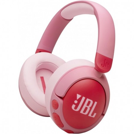 JBL Junior 470 NC, Casque Supra-auriculaire sans Fil Bluetooth pour Enfants,Micro intégré,limiteur de Volume,Rose