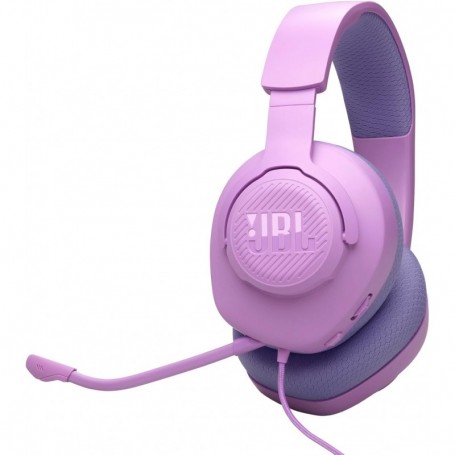 JBL Quantum 100M2 Casque gaming filaire circum-auriculaire avec microphone amovible,violet
