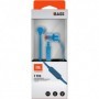 JBL T110 – Ecouteurs intra-auriculaires filaires – Son Pure Bass de JBL et bouton de contrôle –Couleur : Bleu