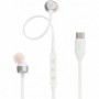 JBL Tune 310 C, Écouteurs filaires Hi-Res, son Pure Bass JBL, connexion USB-C, câble plat anti-nœuds blanc