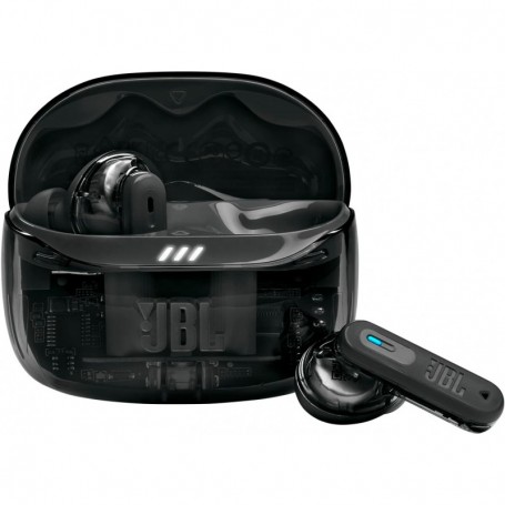 JBL Tune Beam Ghost 2, Écouteurs sans Fil Bluetooth, réduction de Bruit,Black Ghost