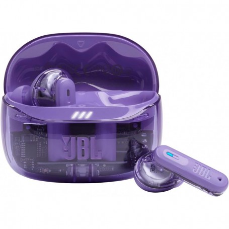 JBL Tune Beam Ghost 2, Écouteurs sans Fil Bluetooth, réduction de Bruit,Purple Ghost