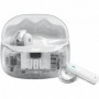 JBL Tune Beam Ghost 2, Écouteurs sans Fil Bluetooth, réduction de Bruit,White Ghost