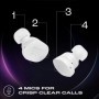 JBL Tune Buds, Écouteurs sans fil avec Réduction de Bruit, Bluetooth 5.3,son JBL Pure Bass, blancs