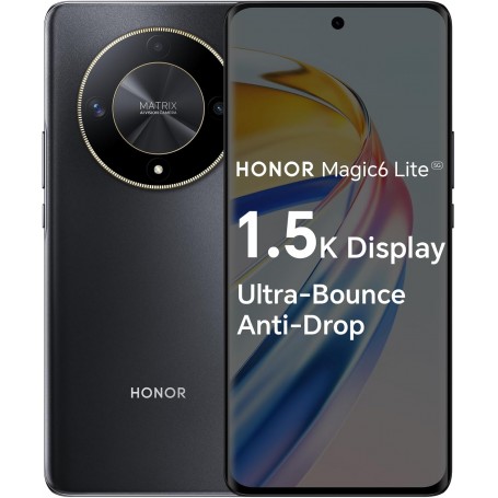 HONOR Magic6 Lite Téléphones mobiles, smartphone 5G, 8 Go + 256 Go  Noir