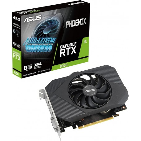 ASUS PHOENIX NVIDIA GeForce RTX 3050 V2 – Carte graphique (8GB GDDR6, PCIe 4.0, HDMI 2.1, DisplayPort 1.4a