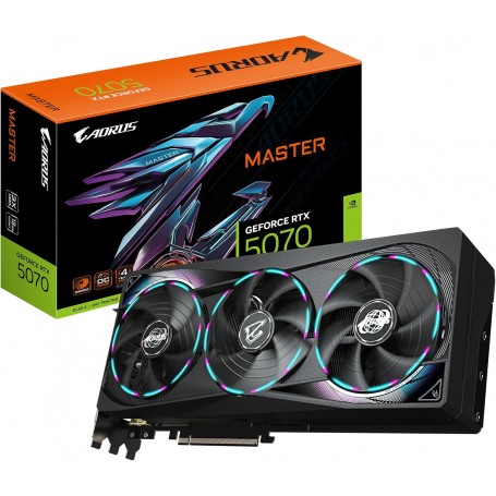 Gigabyte AORUS GeForce RTX 5070 Master 12G Carte Graphique - 12 Go GDDR7