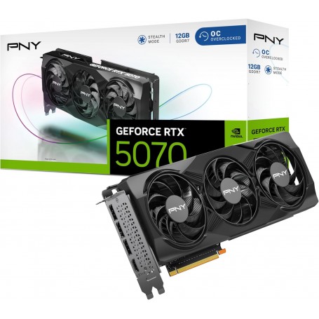 PNY Carte Graphique GeForce RTX™ 5070 12GB OC Triple Fan DLSS 4
