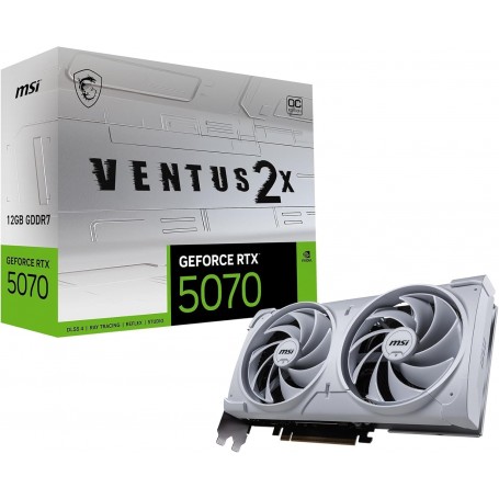 MSI NVIDIA GeForce RTX 5070 12G Ventus 2X OC White Carte Graphique - 12 Go GDDR7