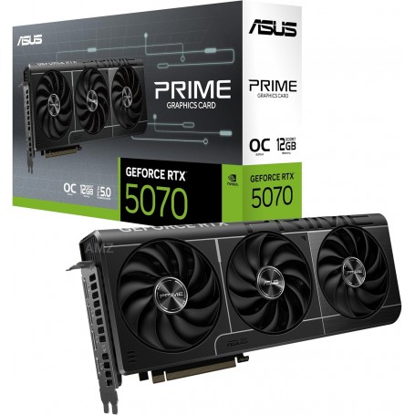 ASUS Prime GeForce RTX 5070 OC 12G GDDR7 Gaming Graphics Card - PCIe 5.0, 2587MHz Boost Clock,