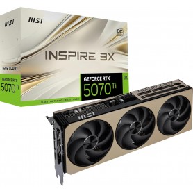 MSI NVIDIA GeForce RTX 5070 Ti 16G Inspire 3X OC Carte Graphique 16 Go GDDR7