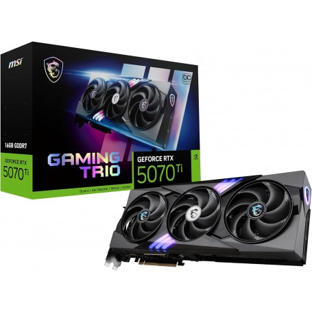 MSI NVIDIA GeForce RTX 5070 Ti 16G Gaming Trio OC Carte Graphique - 16 Go GDDR7