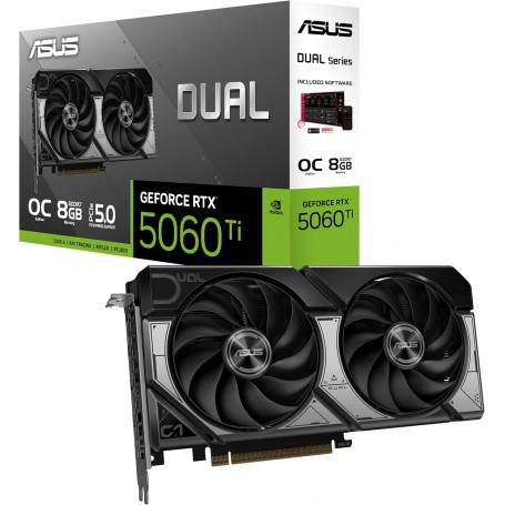 Asus Dual NVIDIA GeForce RTX 5060 Ti 8GB GDDR7 OC Edition – Carte Graphique