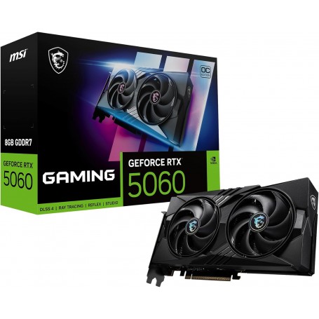MSI NVIDIA GeForce RTX 5060 8G Gaming OC Carte Graphique Gaming GDDR7