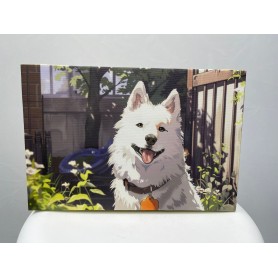 Toile Chien Réaliste – Décoration Maison - Toile – Sublimez votre intérieur 30 X 20CM