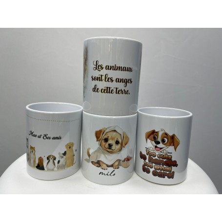 Mugs en Céramique Personnalisables — Le Cadeau Parfait pour les Amoureux des Animaux !