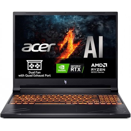 Acer Nitro V 16 AI ANV16-42-R7B0–16" WUXGA, Ryzen 7 260, 32 Go RAM, 1 To SSD, RTX 5070, Wi-Fi 6, Win 11 Home–Noir