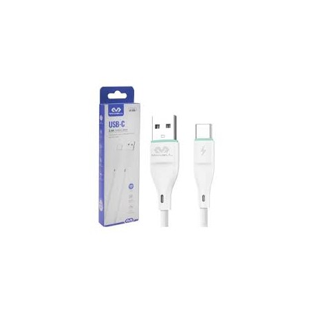 Câble Miccell USB-A vers USB-C 100 cm – Charge Rapide et Synchronisation des Données