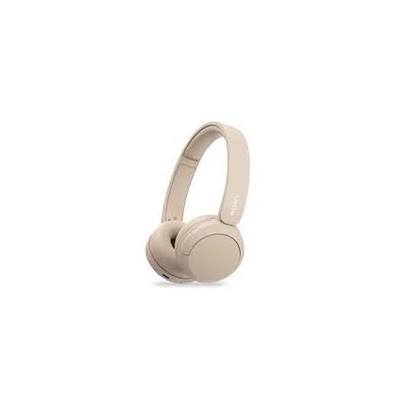 Sony WH-CH520 – Casque Bluetooth Sans Fil avec Microphone, Autonomie Longue Durée, Commandes Intégrées, Beige
