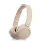 Sony WH-CH520 – Casque Bluetooth Sans Fil avec Microphone, Autonomie Longue Durée, Commandes Intégrées, Beige