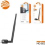 MG MG802 – Adaptateur WiFi USB 300 Mbps, 2.4 GHz, plug & play, compatible Windows/Mac/Linux, noir