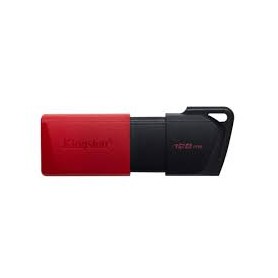 Kingston DataTraveler Exodia M 128 Go DTXM/128GB – Clé USB 3.2 Gen 1 Type-A, capuchon coulissant, Noir/Rouge