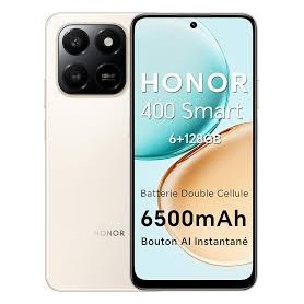 Honor 400 Smart 128 Go Or Désert – 6,7", 6 Go RAM, 4G, Double SIM, Android