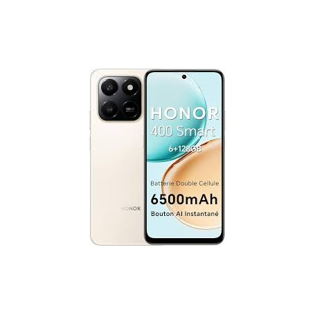 Honor 400 Smart 128 Go Or Désert – 6,7", 6 Go RAM, 4G, Double SIM, Android