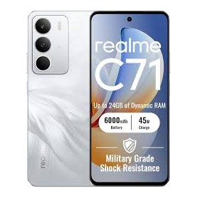 Realme C71 8+256GB – 6,67'' 4G, 8 Go RAM, 256 Go, Blanc Cygne