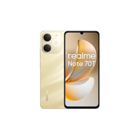 realme Note 70T 4+64GB – Écran 6,74", 4 Go RAM, 64 Go, 4G, Beach Gold