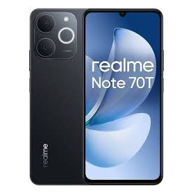 realme Note 70T 4+64GB – Écran 6,74", 4 Go RAM, 64 Go, 4G, Noir Obsidienne