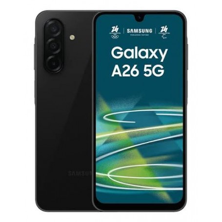 Samsung Galaxy A26 5G SM-A266 Noir – 6,7" FHD+ AMOLED, 6 Go RAM, 128 Go, Double SIM, 5G
