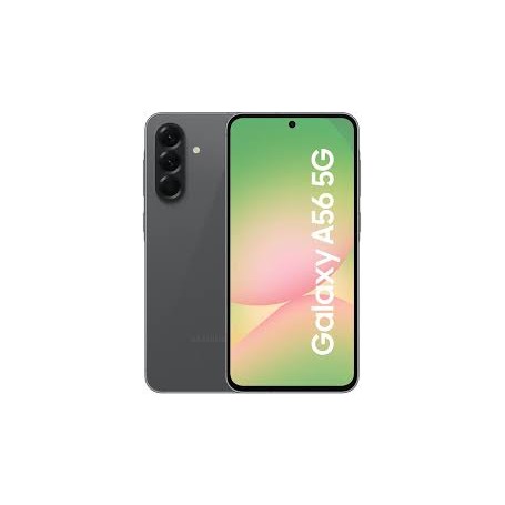 Samsung Galaxy A56 5G SM-A566 Gris Graphite – 6,67" FHD+ AMOLED 120 Hz, 8 Go RAM, 256 Go, Double SIM, 5G