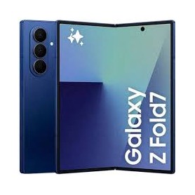 Samsung Galaxy Z Fold7 5G SM-F966B Bleu Ombre – Écran pliable 8", 12 Go RAM, 256 Go, Double SIM, 5G