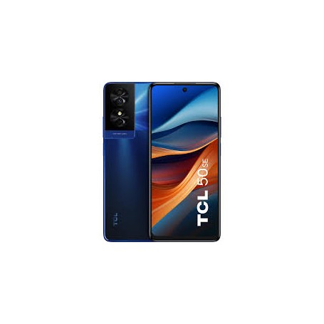 TCL 50 SE 6 Go + 256 Go – 6,78" 4G, écran large, Bleu Minuit