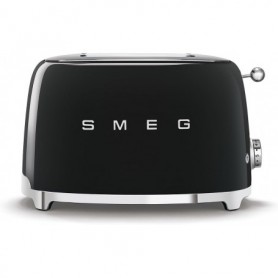Smeg, Grille-pain 2 Tranches TSF01BLEU, 2 Fentes 36 mm, 6 Niveaux de Brunissage, 950 W, Noir Smeg, Grille-pain 2 Tranches TSF01BLEU, 2 Fentes 36 mm, 6 Niveaux de Brunissage, 950 W, Noir