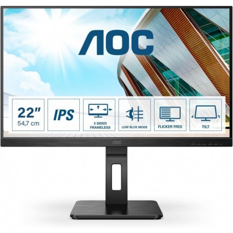 AOC 22P2Q 21.5p 1980x1080 FHD IPS, 21.5", Noir