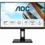 AOC Moniteur 27P2C 68 cm (27 pouces) HDMI, DisplayPort, station d’accueil USB-C, hub USB, 1920x1080, 75 Hz, pivot noir