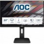 AOC Écran X24P1 61,1 cm (24 pouces) DVI, HDMI, dalle IPS, hub USB,1920x1200, pivot noir