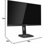 AOC Écran X24P1 61,1 cm (24 pouces) DVI, HDMI, dalle IPS, hub USB,1920x1200, pivot noir