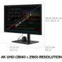 VIEWSONIC - LFD 27IN 16:9 3840X2160 UHD 5MS VS18993 1300:1 USB HDMI DP