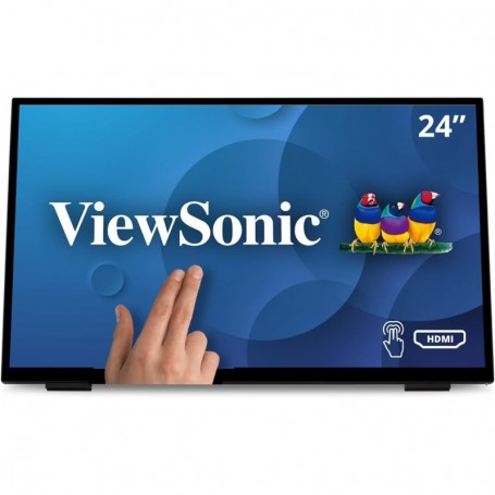Ecran 23.8'' ViewSonic TD2465 Noir 16:9 FHD Tactile capacitif 10pts VGA, HDMI, DisplayPort, USB et Haut-parleurs