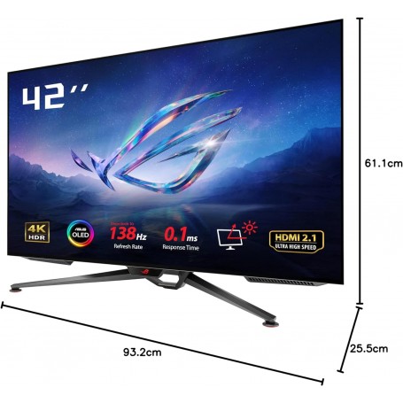 Ecran PC Gaming Asus ROG Swift PG42UQ 42" OLED 4K UHD Noir