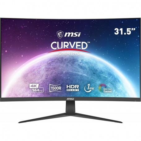 MSI G321CU Écran PC Gaming Incurvé 31,5" UHD - DisplayPort 1.4a, HDMI 2.1, USB Type-C