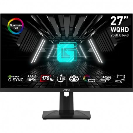 MSI G274QPF-QD Écran Gaming 27" WQHD - HDMI 2.0b, DP 1.4, USB Type-C, Noir
