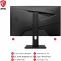 MSI G274QPF-QD Écran Gaming 27" WQHD - HDMI 2.0b, DP 1.4, USB Type-C, Noir