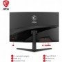 MSI G321CU Écran PC Gaming Incurvé 31,5" UHD - DisplayPort 1.4a, HDMI 2.1, USB Type-C