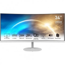 MSI Pro MP341CQW Écran Bureautique Incurvé 34" UWQ,HDHaut-Parleurs Intégrés, DP 1.2a, HDMI 2.0b MSI Pro MP341CQW Écran Bureautique Incurvé 34" UWQ,HDHaut-Parleurs Intégrés, DP 1.2a, HDMI 2.0b